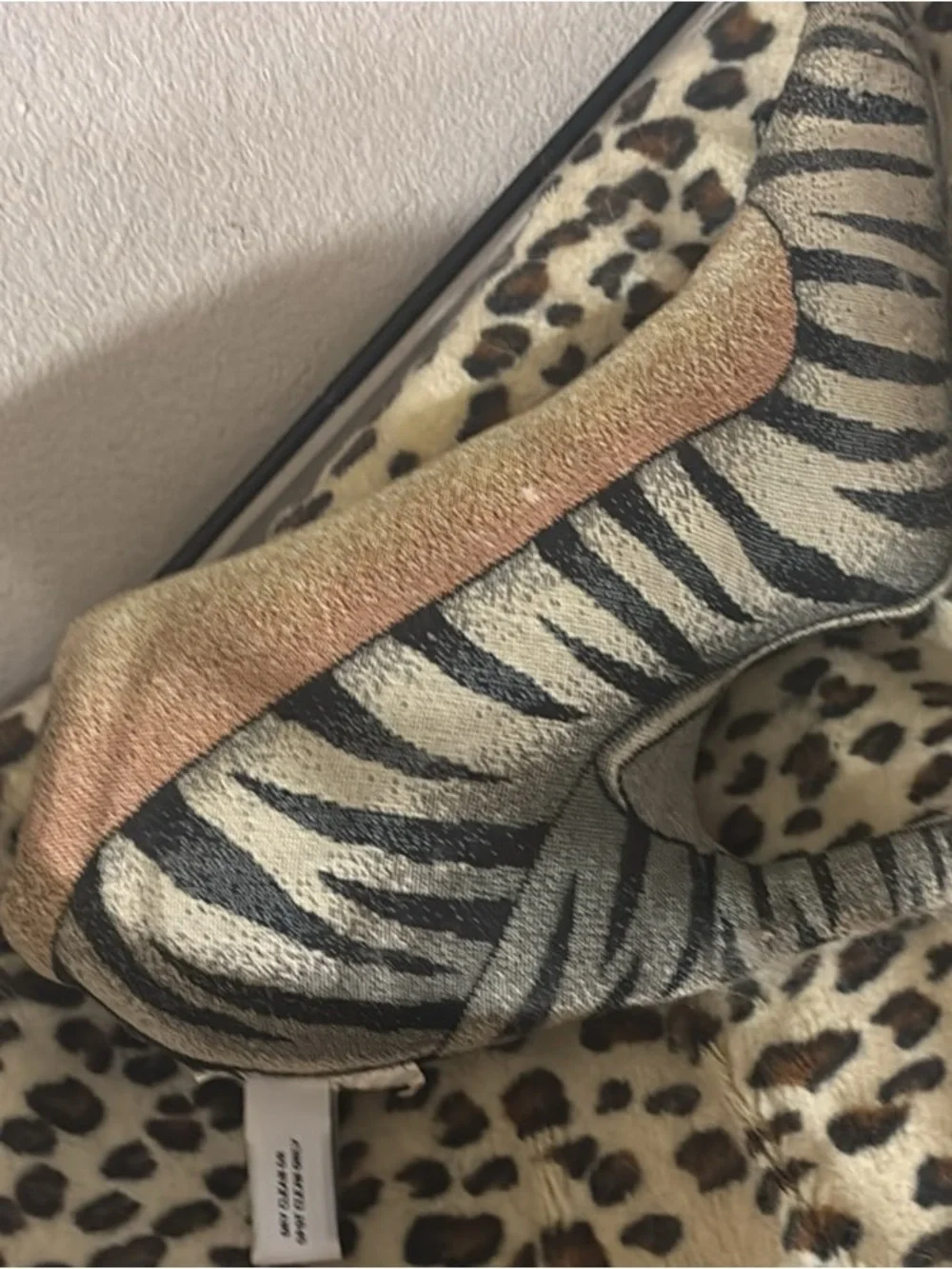 90’s Zebra-Print High Heel Pump Pillow